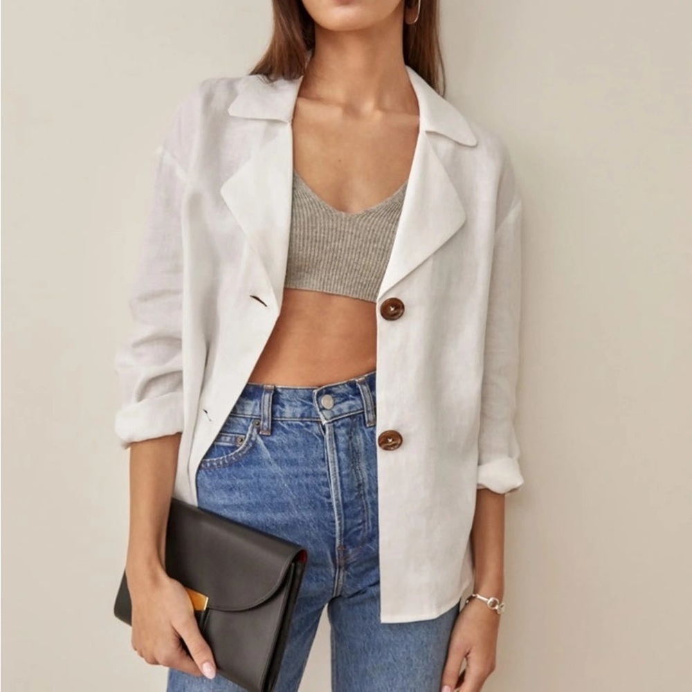 Reformation Alonso Linen Top